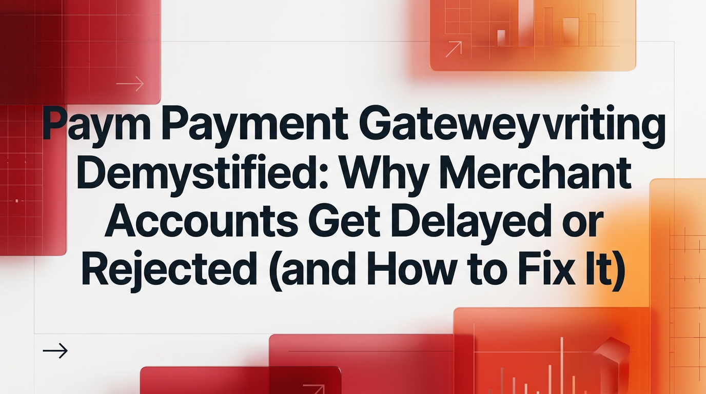 Payment Gateway Underwriting Demystified: Why Merchant Accounts Get Delayed or Rejected (and How to Fix It)