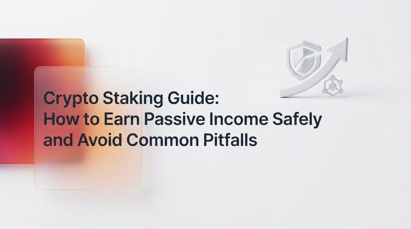 Crypto Staking Guide: How to Earn Passive Income Safely and Avoid Common Pitfalls
